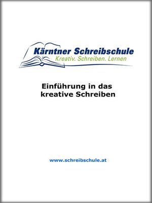 cover image of Einführung in das kreative Schreiben